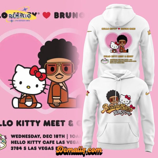 Bruno Mars x Hello Kitty 2024 Limited Edition Hoodie (White)