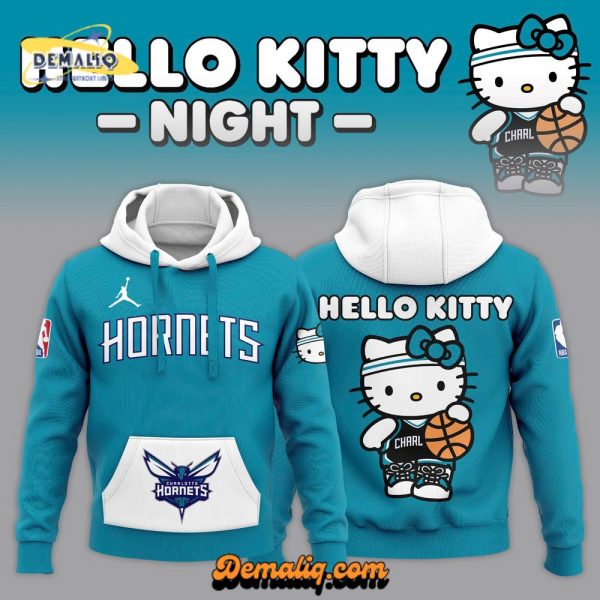 Charlotte Hornets 2024 Limited Edition x Hello Kitty Hoodie