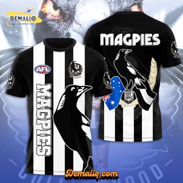 Collingwood FC 3D Apparel – VANDH MAGPIES SHIRT