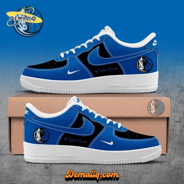 Dallas Mavericks Custom Name AF1 Sneakers for Fans