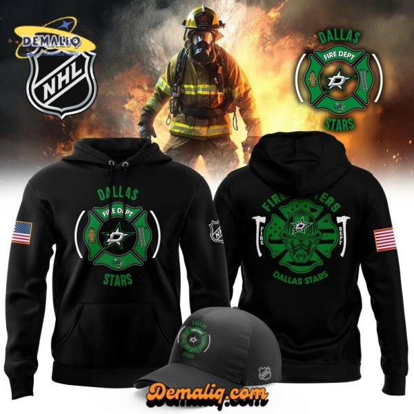 Dallas Stars 2024 Firefighter Appreciation Night Limited Edition Pullover Hoodie