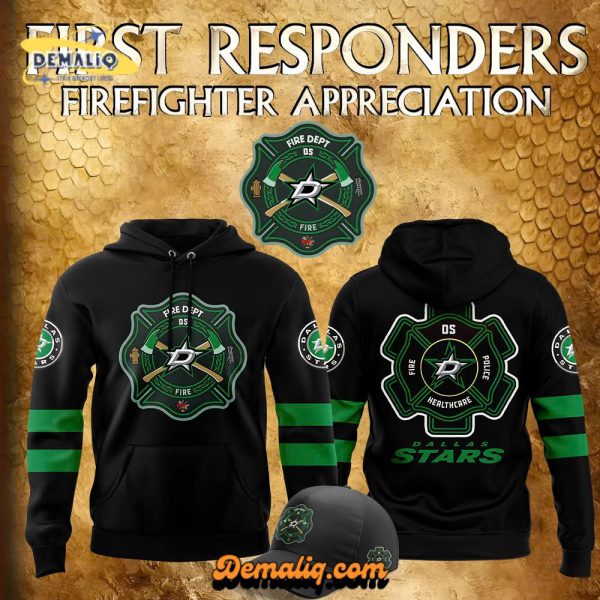 Dallas Stars 2024 Firefighter Appreciation Night Personalized Limited Hoodie