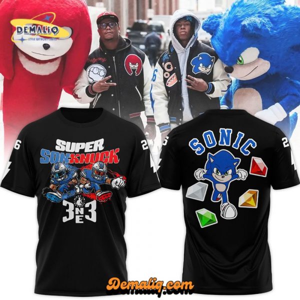 Detroit Lions Sonic & Knuckles Premium Limited Tee