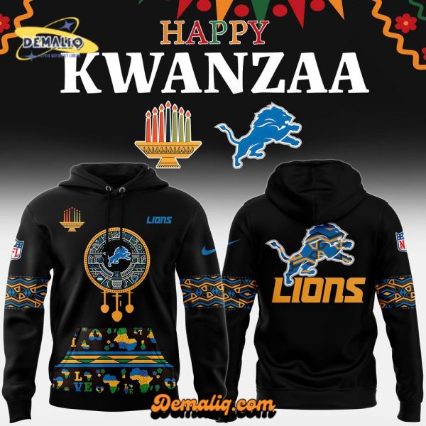 Detroit Lions x Happy Kwanzaa Premium Limited Hoodie