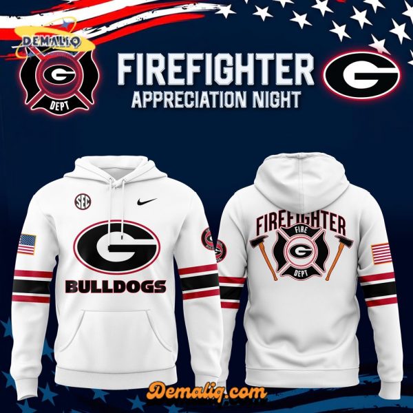 Georgia Bulldogs x 2024 Firefighter Appreciation Night Premium Limited Hoodie