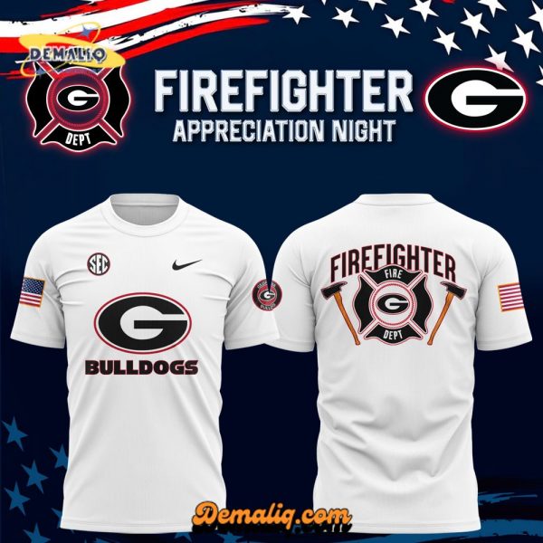 Georgia Bulldogs x 2024 Firefighter Appreciation Night Premium Limited Tee