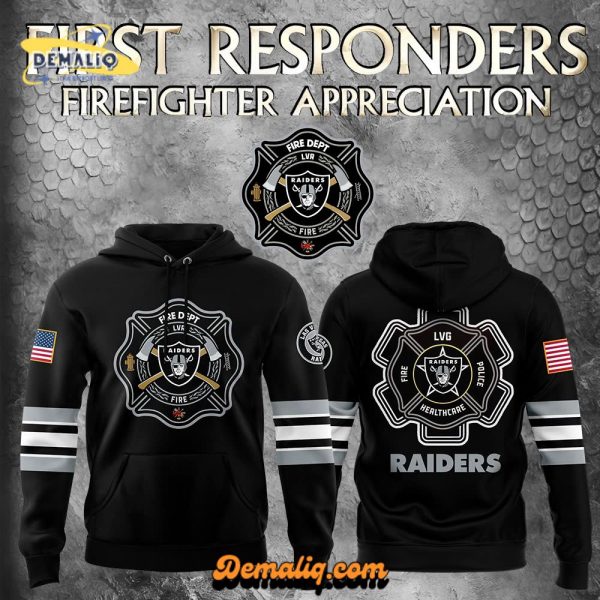 Las Vegas Raiders 2024 Firefighter Appreciation Night Limited Edition Hoodie