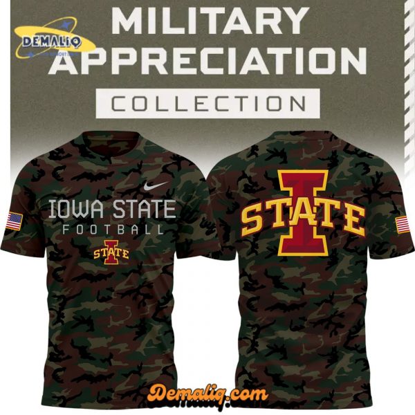 Limited Edition 2024 Military Appreciation Iowa State Football Tee