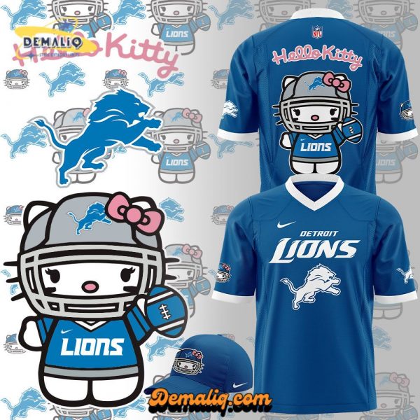 Limited Edition Detroit Lions x Hello Kitty Football 2024 Jersey – Cute Team Apparel