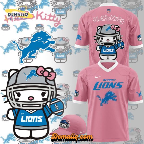 Limited Edition Detroit Lions x Hello Kitty Football Jersey – Adorable NFL Merchandise