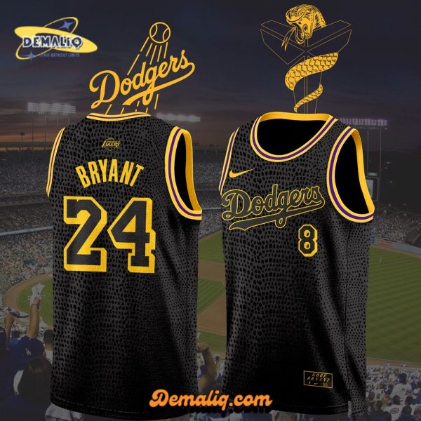 Limited Edition Los Angeles Dodgers x Kobe Bryant Basketball Jersey | MLB x NBA Kobe Bryant Tribute Jersey