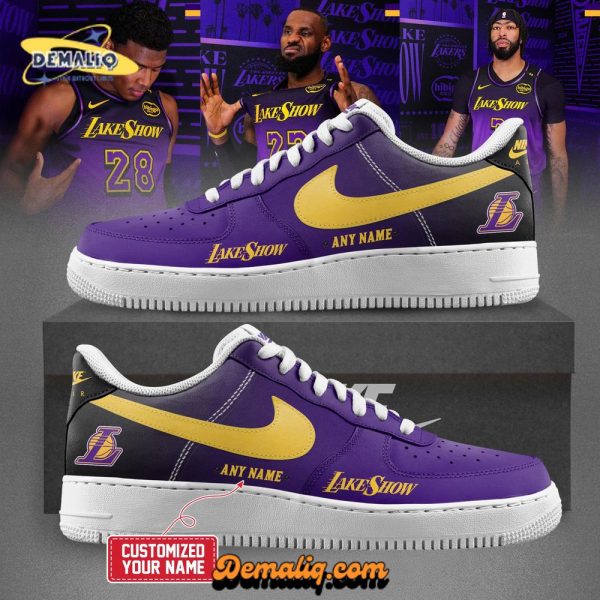 Limited Edition Los Angeles Lakers 2024 AF1 Sneakers – New Release