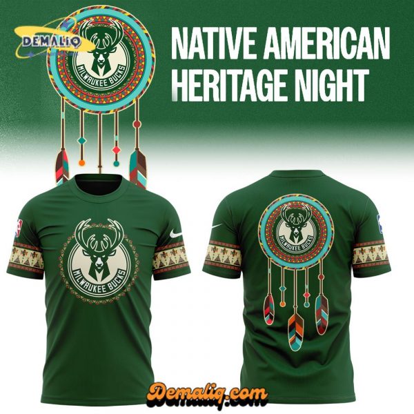 Limited Edition Native American Heritage Night Milwaukee Bucks Shoes