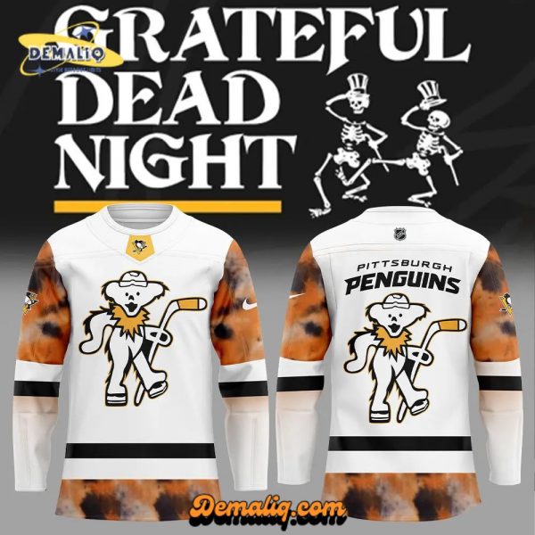 Limited Edition Nike Pittsburgh Penguins Grateful Dead Night Jersey