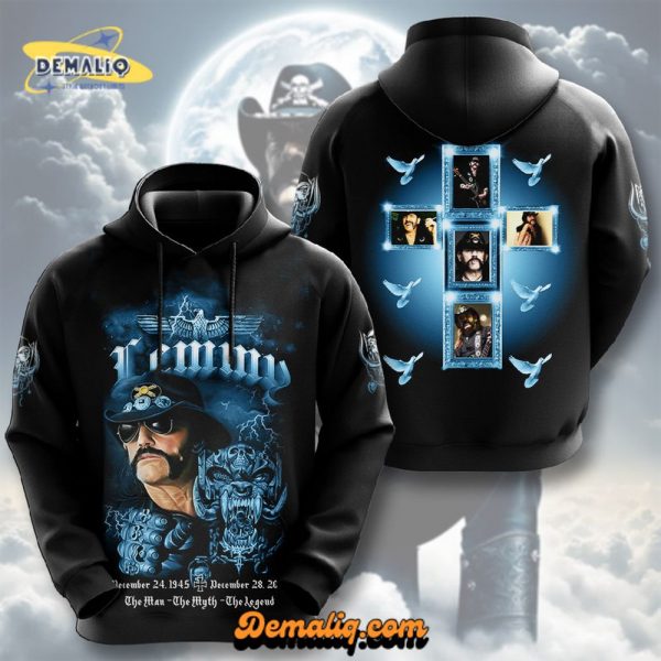 MOTOR HEAD LemmyKihmister The Man – The Myth – The Legend Limited Edition MTH 3D Hoodie Ver 2