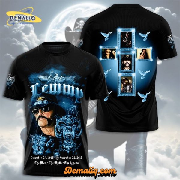 MOTOR HEAD LemmyKihmister The Man – The Myth – The Legend Limited Edition MTH 3D T-Shirt Ver 2