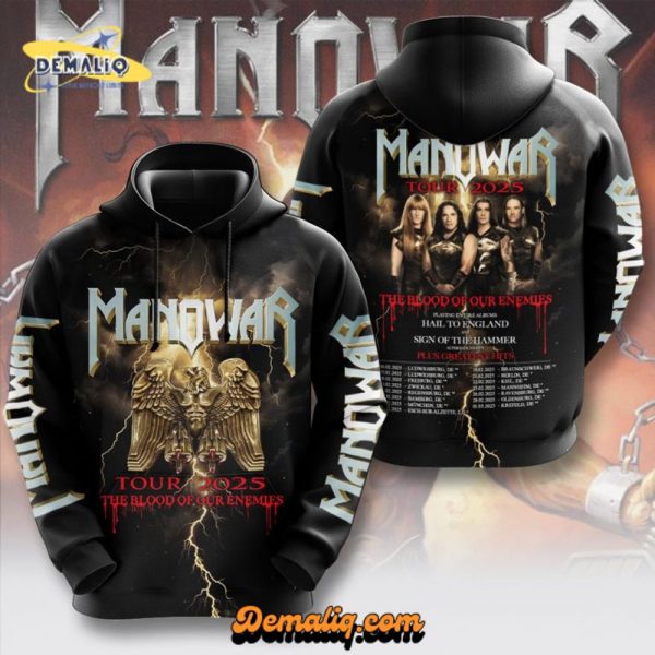 Manowar Band 3D Apparel – Hoodie