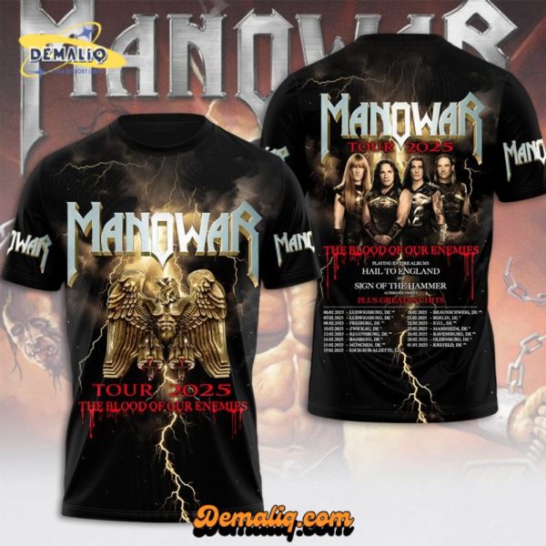 Manowar Band 3D Apparel – T Shirt