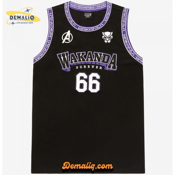 Marvel Black Panther Wakanda Forever Basketball Jersey