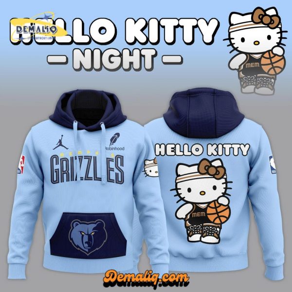 Memphis Grizzlies Limited Edition 2024 x Hello Kitty Hoodie