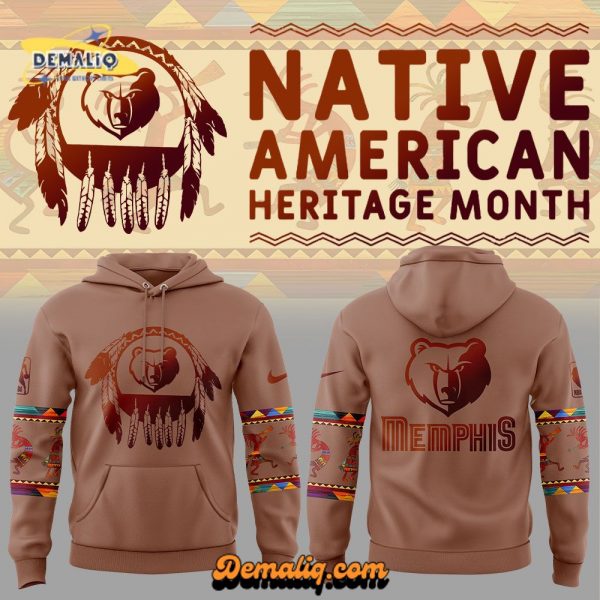 Memphis Grizzlies Native American Heritage Nike Hoodie Ver 2