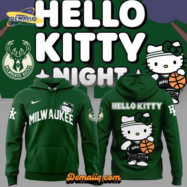 Milwaukee Bucks x Hello Kitty 2024 White Limited Edition Hoodie