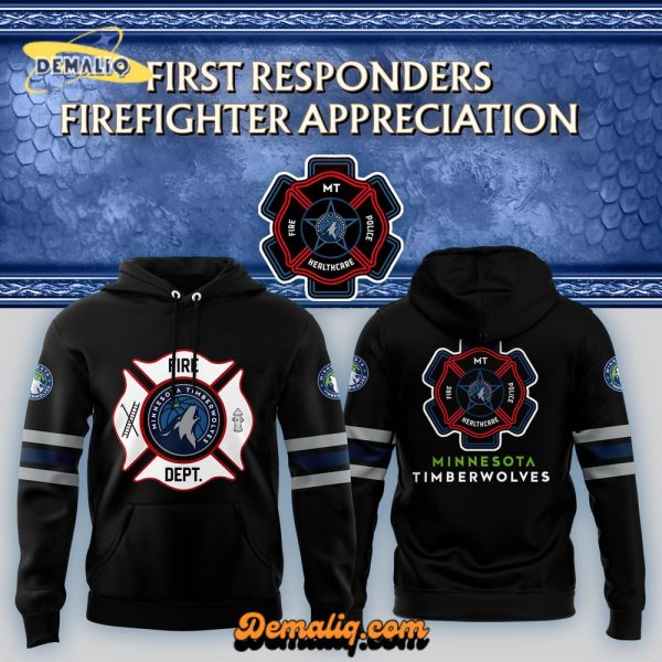 Minnesota Timberwolves Firefighter Appreciation Night 2024 Hoodie