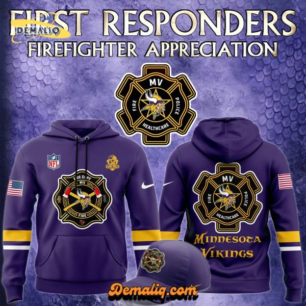 Minnesota Wild 2024 Firefighter Appreciation Night Limited Edition Pullover Hoodie