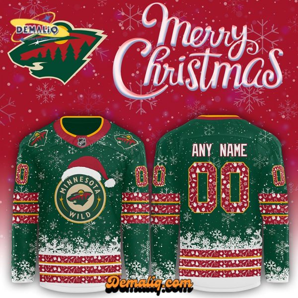 Minnesota Wild 2024 NHL Merry Christmas Premium Limited Custom Jersey – Christmas Edition