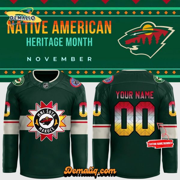 Minnesota Wild 2024 Native American Heritage Month Hockey Jersey – Limited Edition