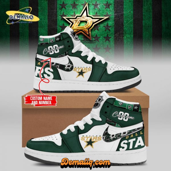 New Edition Air Jordan 1 Shoes for Dallas Stars Fans – Custom NHL Footwear