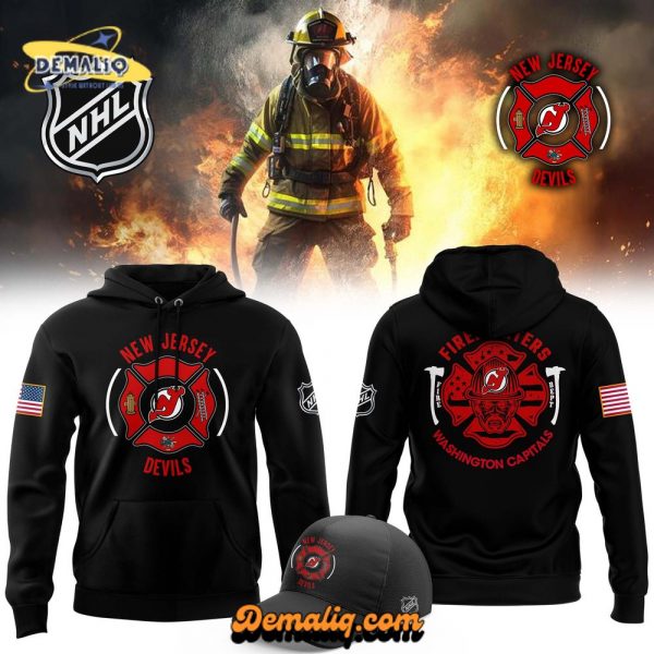 New Jersey Devils Firefighter Appreciation Night 2024 Premium Hoodie