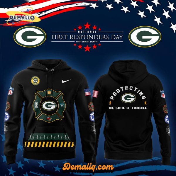 Nike Green Bay Packers 2024 First Responders Day Pullover Hoodie