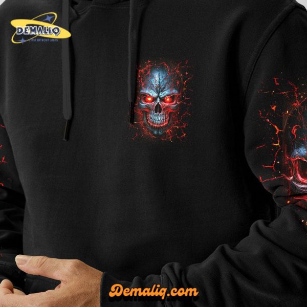 ONE DAY I’M GONNA JUST SAY DEMON SKULL ALL OVER PRINT FY485 HOODIE