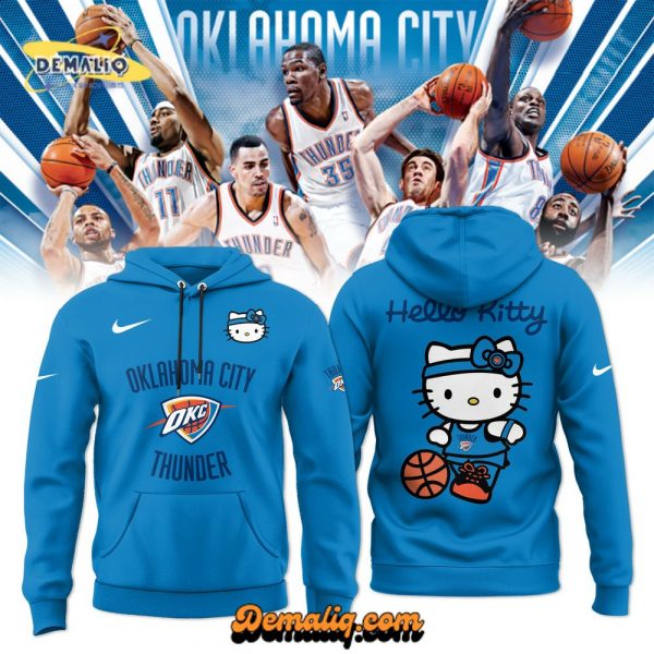 Oklahoma City Thunder x Hello Kitty 2024 Limited Edition Hoodie (Blue)