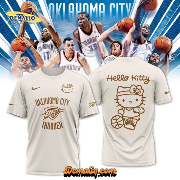 Oklahoma City Thunder x Hello Kitty 2024 Limited Edition T-shirt (Version 2)