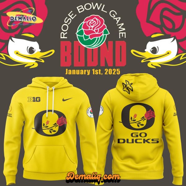 Limited Oregon Ducks Rose Bowl Game Hoodie v1