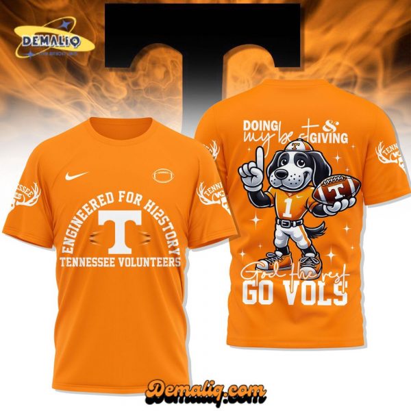 PREMIUM ENGINEERED FOR HISTORY TEXAS TENNESSEE VOLUNTEERS 3D SHIRT PH