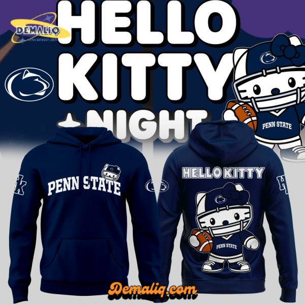 Penn State Nittany Lions 2024 Special Edition Hello Kitty Football Hoodie