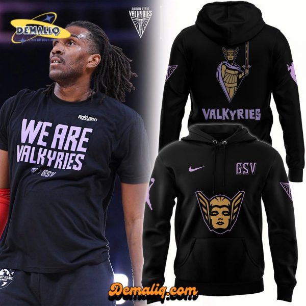 Playa Society Golden State Valkyries Logo Heavy Hoodie (Unisex)