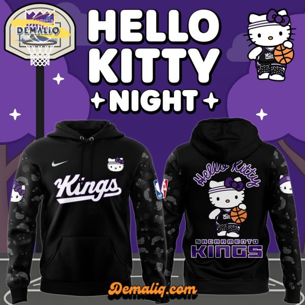 Sacramento Kings 2024 Hello Kitty Night Nike Limited Edition Hoodie (Version 2)