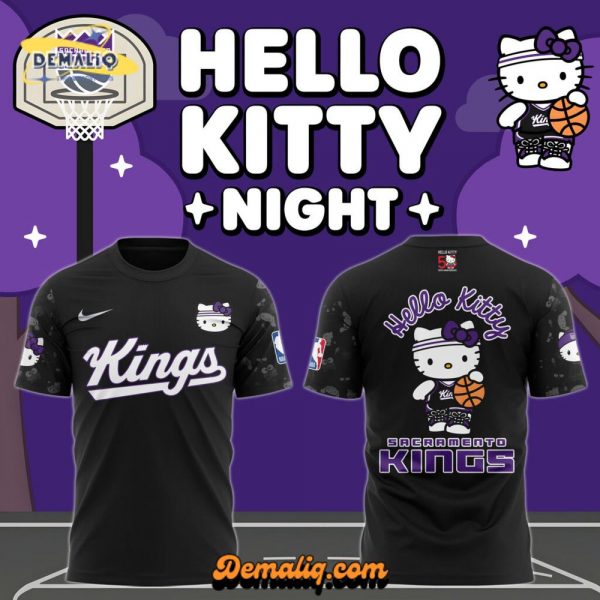 Sacramento Kings 2024 Hello Kitty Night Premium Limited T-shirt