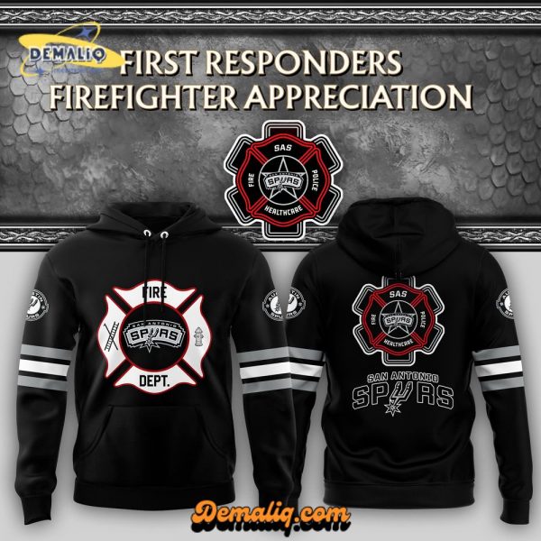 San Antonio Spurs 2024 Firefighter Appreciation Limited Edition Hoodie