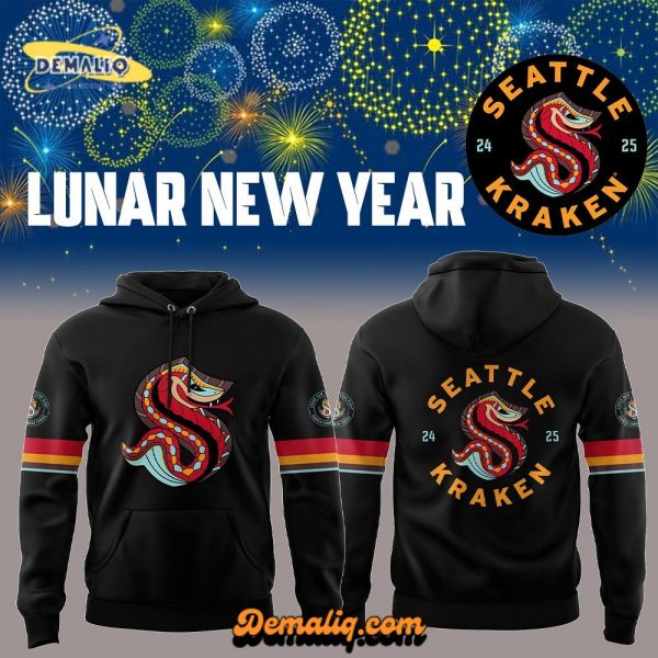 Seattle Kraken Lunar New Year 2024 Limited Edition Pullover Hoodie