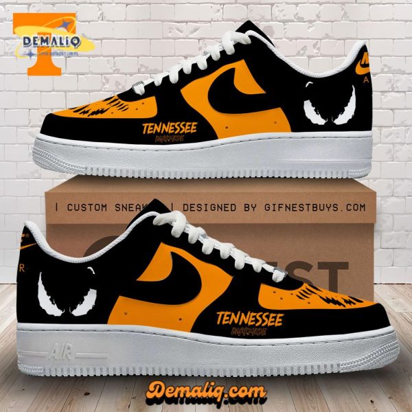 Tennessee Volunteers Football Dark Mode Custom AF1 Sneaker – Personalized NCAA Footwear