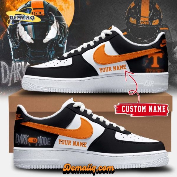 Tennessee Volunteers Football Venom “Dark Mode” AF1 Shoes – NCAA Custom Sneakers