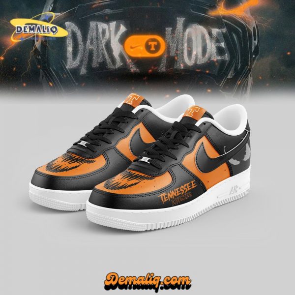 Tennessee Volunteers Football Dark Mode Custom AF1 Sneaker – Personalized NCAA Footwear