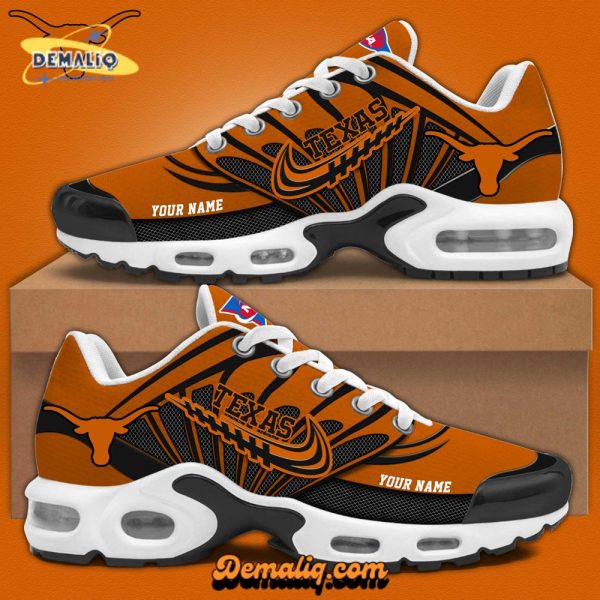 Texas Football Personalized Air Max Plus Sneakers – Custom Team Edition