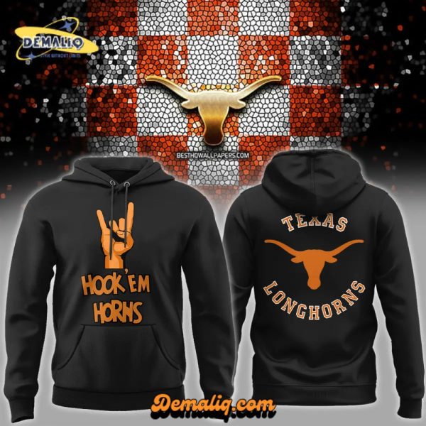 Texas Longhorns 2025 hoodie hook ’em horns