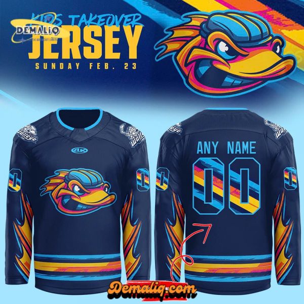 Toledo Walleye 2024 Kids Takeover Custom Jersey – Limited Edition